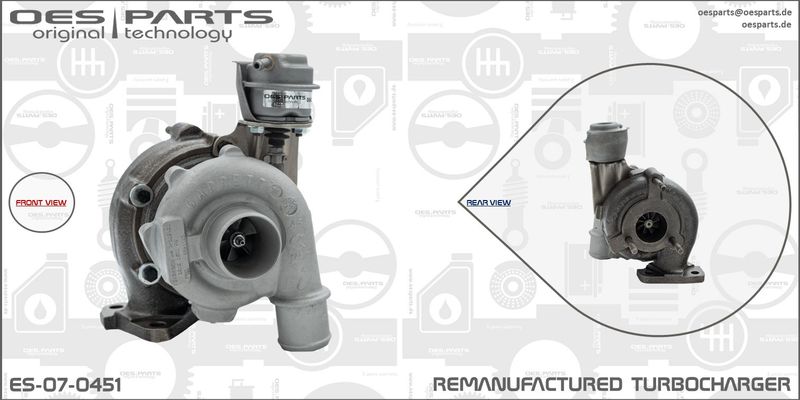 OES PARTS Kompresors, Turbopūte ES-07-0451